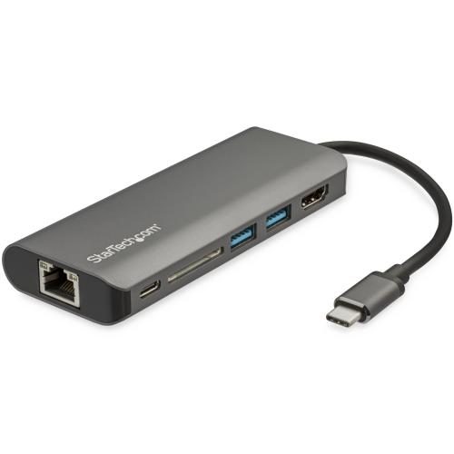 StarTech.com DKT30CSDHPD3 USB-C Single 4K Mobile Dock, support 60W Power Carousel 1