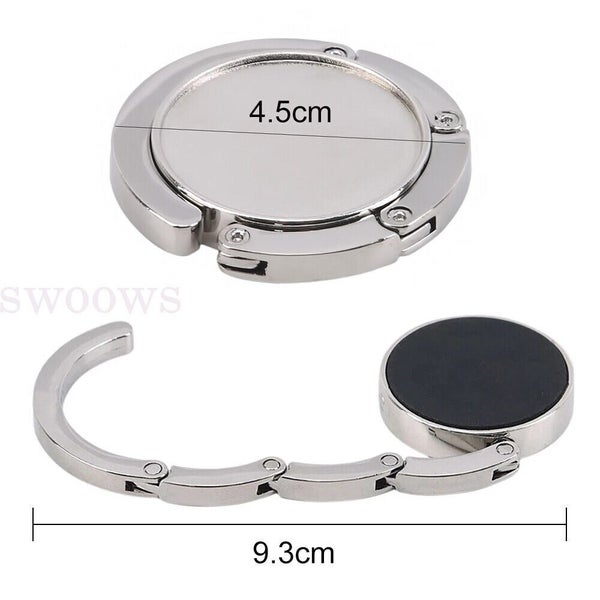 Floral Round Foldable Table Hook Bag Handbag Hanger Holder Tote Purse Metal Carousel 20