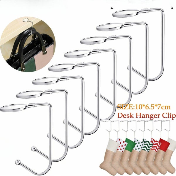 4X Umbrella Clip Holder Bag Hook Table Desk Hanging Clip Purse Handbag Holder Carousel 1