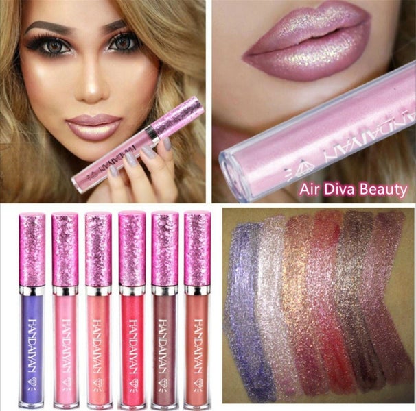 Non-stick Metallic Mermaid Shiny Glitter Shine Lip Gloss Liquid Lip stick Makeup Carousel 1