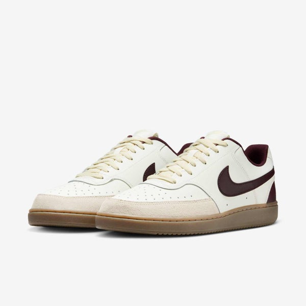 Nike Court Vision LO Sail Burgundy Crush Gum Men Casual Shoes Sneaker HV2530-101 Carousel 16