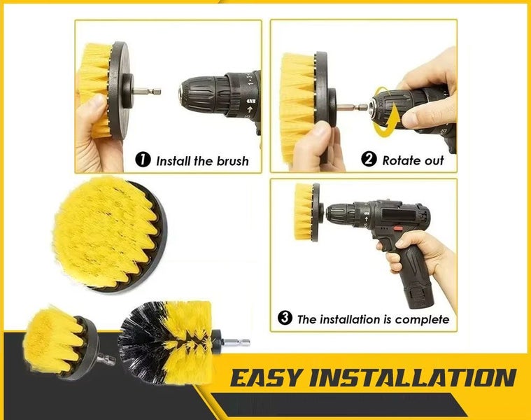 PTN NEW Drill brush 3pcs Drill Brush Attachment Set - Sale Sale Carousel 2