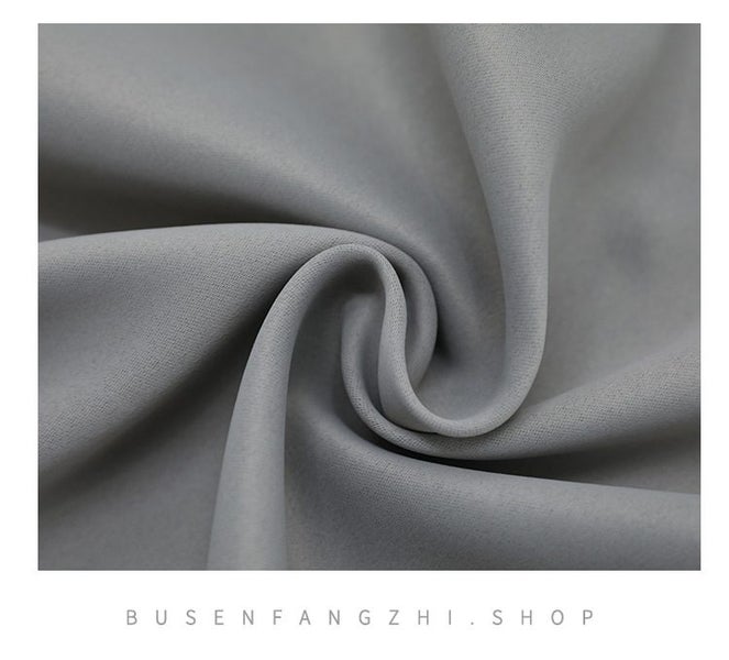 Double Layer Gradient Color Blackout Curtain Drapes Eyelet Grey Medium -HJBG Carousel 5