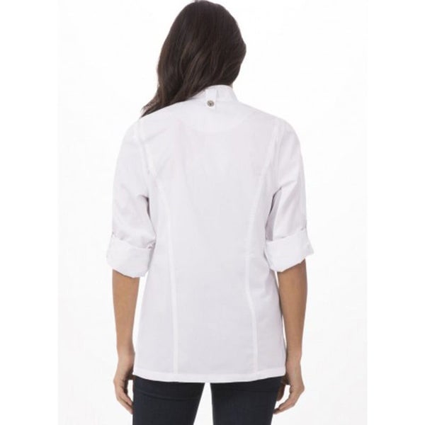 Chef Works Hartford Women's White Zipper Jacket By Chef Coats & Jackets Carousel 3