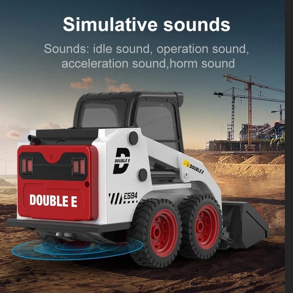 Double E E594 1/14 Remote Control Slip Loader Toy Car RC Truck Engineering Ve... Carousel 7