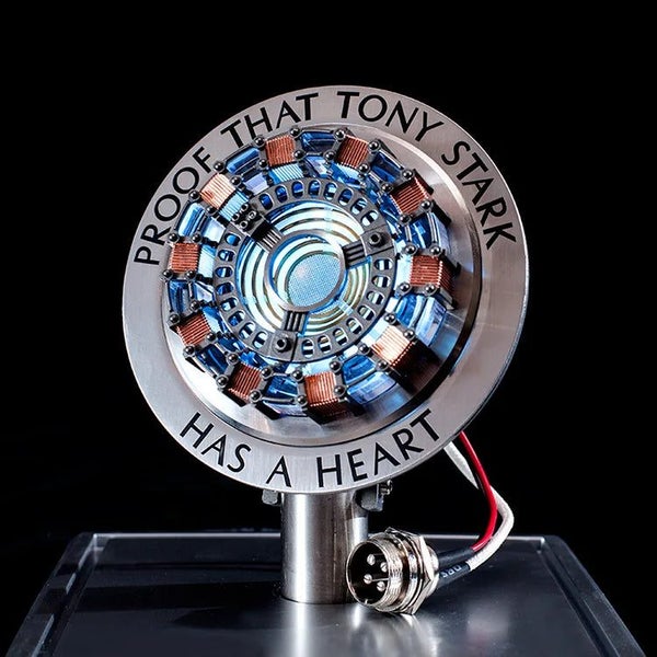 Avenger Iron Man Mk1 Arc Reactor Tony Stark Heart Of Mark Figure Led Light Mo... Carousel 1