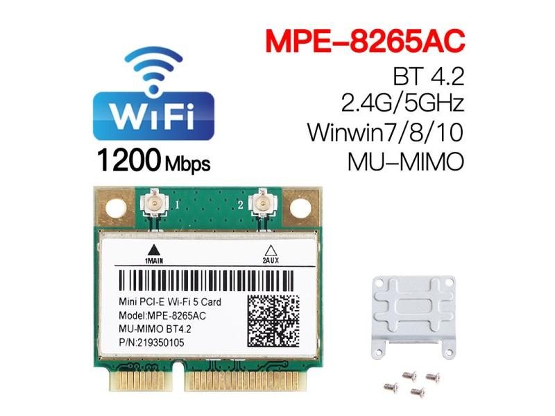 Wifi 6 Dual Band 3000Mbps MPE-AX3000H Wireless Half Mini PCI-E Wifi Card Carousel 1