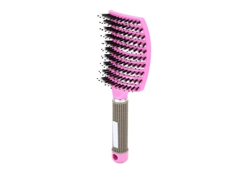 Women Hair Scalp Massage Comb Bristle Nylon Hairbrush For Salon Styling Carousel 1