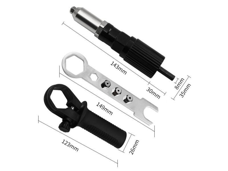 Professional Electric Rivet Nut Gun Machine Core Pull Accessories Cordless Carousel 1