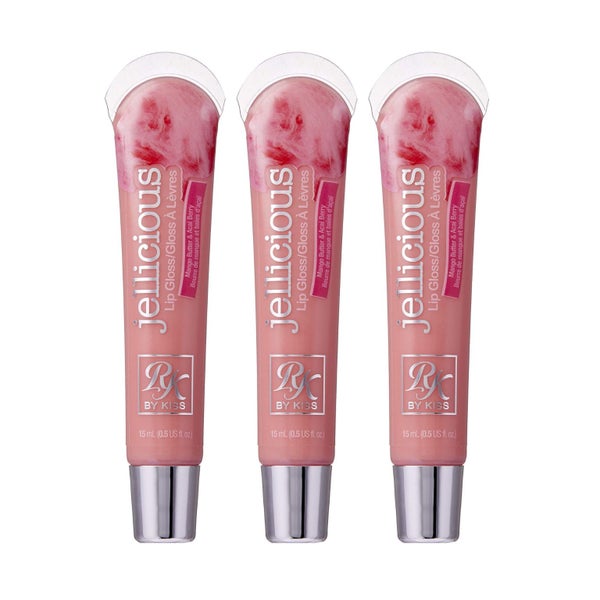 Ruby Kisses Jellicious Mouth Watering Lip Gloss JLG04 (3 PACKS) Carousel 1