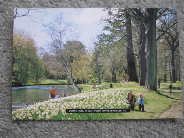 Christchurch Avon River Postcard Carousel 1
