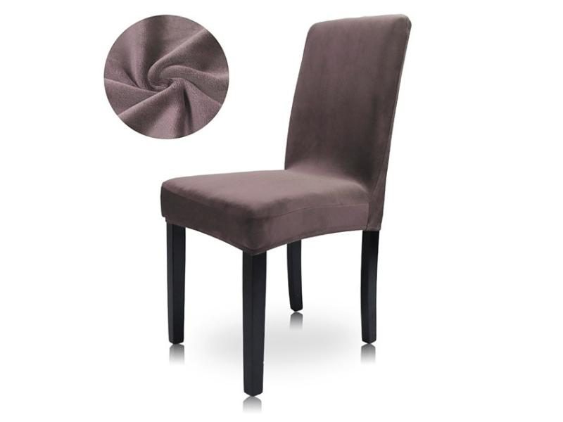 Airldianer Chair Cover Velvet Stretch Dining Slipcovers Solid Color Spandex Carousel 1