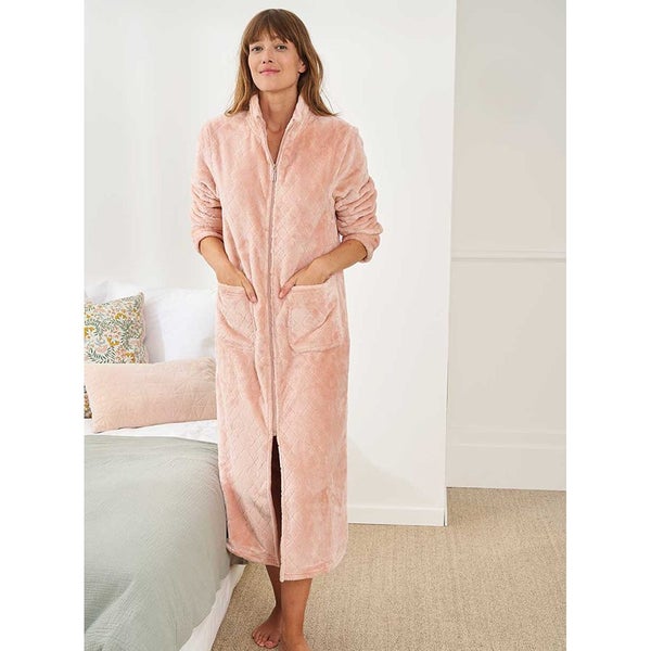Snuggle up in this Thermolactyl Zipped Robe - Size M (14-16) - Peach *Free Gift* Carousel 1