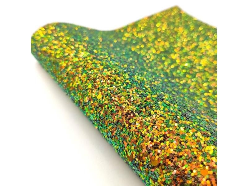 Chunky Glitter Sequin Fabric Iridescent PU Faux Leather Sweing Fabric Bow Carousel 2