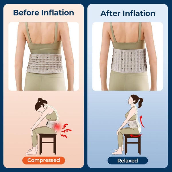 New Inflatable Back Support Belt with Heating Sale Sale63672200422787113