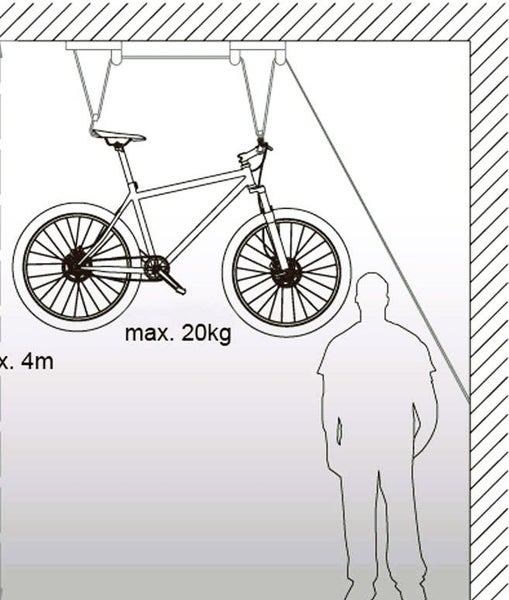 NEW Bicycle Lift up to 4m and 20kg Carousel 1