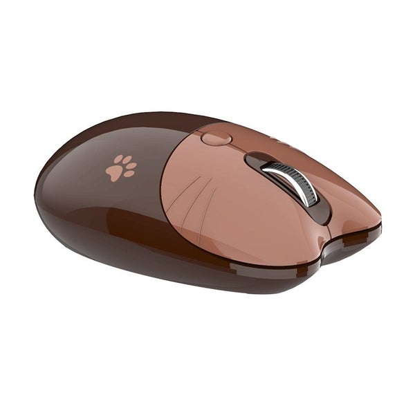 Cute Noiseless Computer Mouse with USB Receiver M3DM -Coffee Color Carousel 1