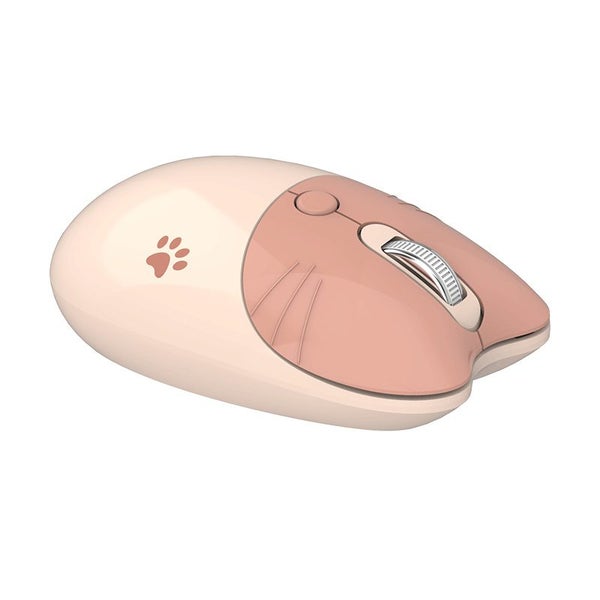 Cute Noiseless Computer Mouse with USB Receiver M3DM -Milktea Color Carousel 1