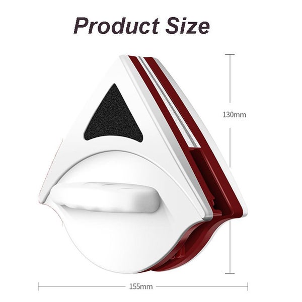 Magnetic Glass Cleaner Double Side for Outside Window 15-24mm-Red Carousel 2