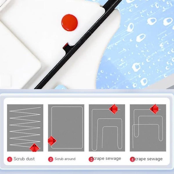 Double-Sided Window Cleaning Tool with Magnetic for Glass 8-15mm Carousel 6