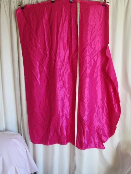 SATIN POLYESTER FABRIC x 1>>>> HOT PINK >>Remnant> >>>>>NEW Carousel 1