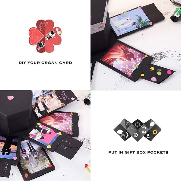 DIY Explosion Photo Album Gift Box Love Memory Anniversary Surprise Carousel 5