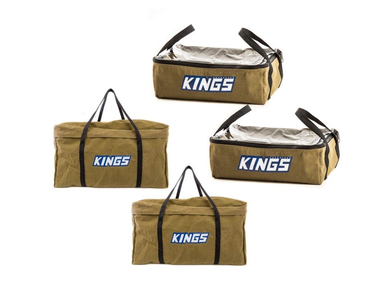 Kings 2x Clear Top Canvas Bag 15L + 2x BBQ Canvas Bag 67 Litre Carousel 1
