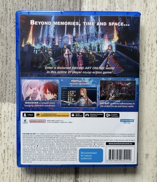 Sword Art Online Fractured Daydream - PS5 Carousel 3