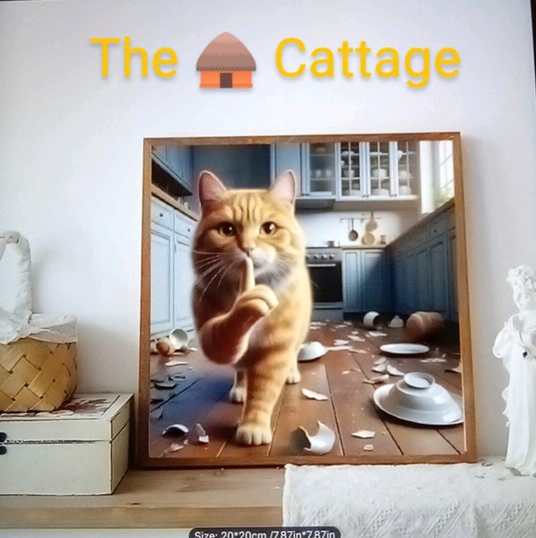 THE CATTAGE - Gorgeous Funny Cat Diamond Painting DIY Kit 5D Carousel 2