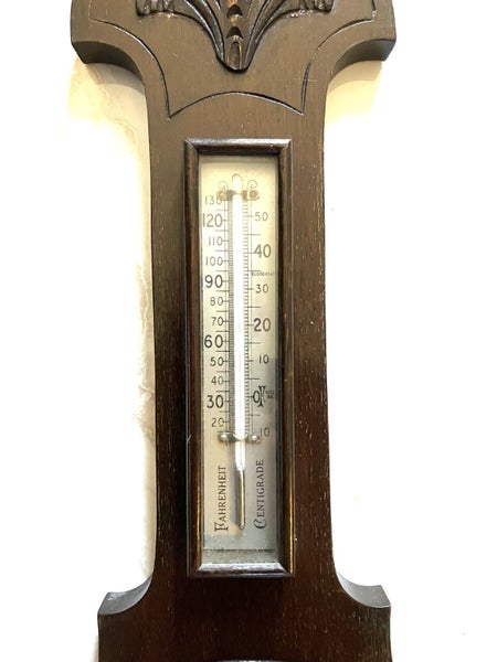 Vintage oak cased banjo barometer. Carousel 2