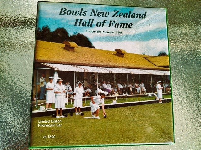 Bowls New Zealand World Champions Investment Phonecard Set Mint condition Carousel 1
