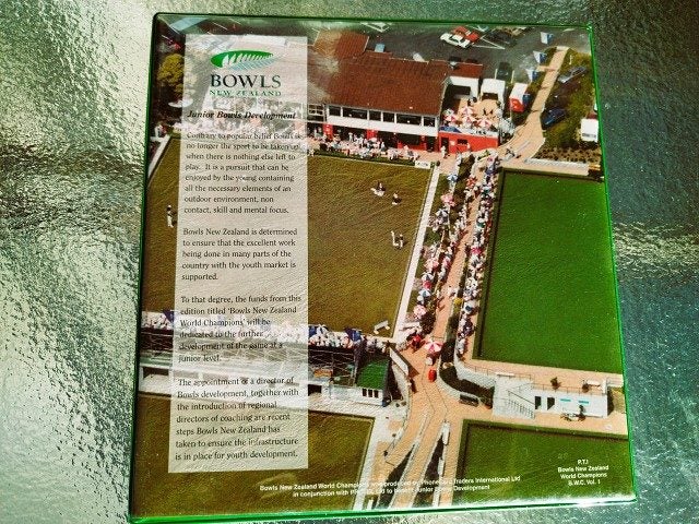 Bowls New Zealand World Champions Investment Phonecard Set Mint condition Carousel 10