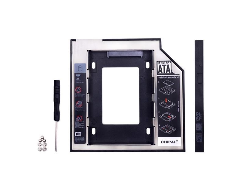 CHIPAL Universal SATA 3.0 2nd HDD Caddy 12.7mm 9.5MM For 2.5" 2TB SSD HD HDD Carousel 1