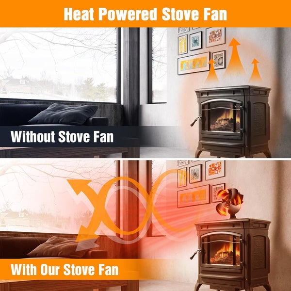 New Heat Powered Stove Fireplace Fan on Afterpay Carousel 5