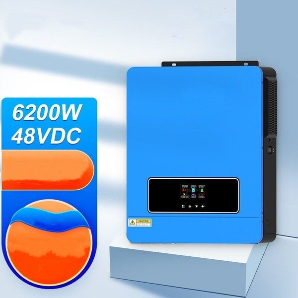 Brand New 6200w 48v Hybrid Solar Inverter On/Off Grid Pure Sine Wave 220/230v Carousel 1
