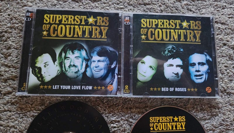 Bulk CDS - Super stars of country sets - plus extras - country music Carousel 6