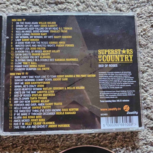 Bulk CDS - Super stars of country sets - plus extras - country music Carousel 2