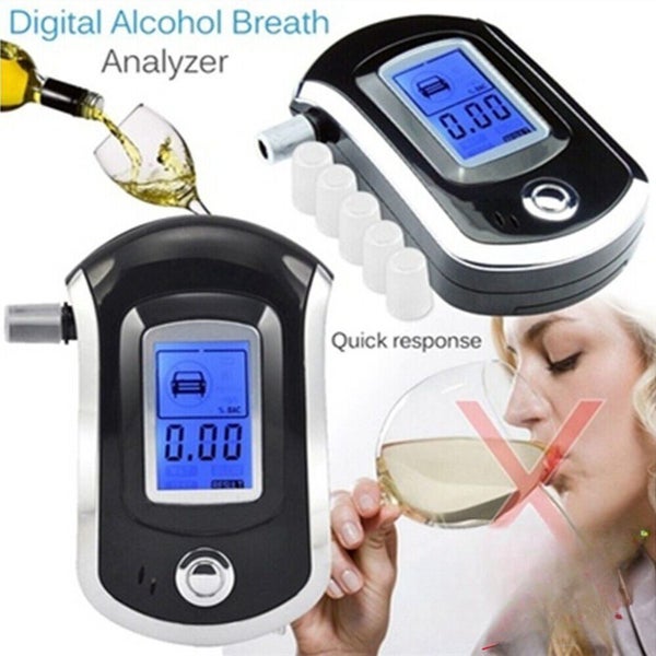 LCD Alcohol Breathalyser Breathtester Portable Digital Personal Breath Tester Carousel 1