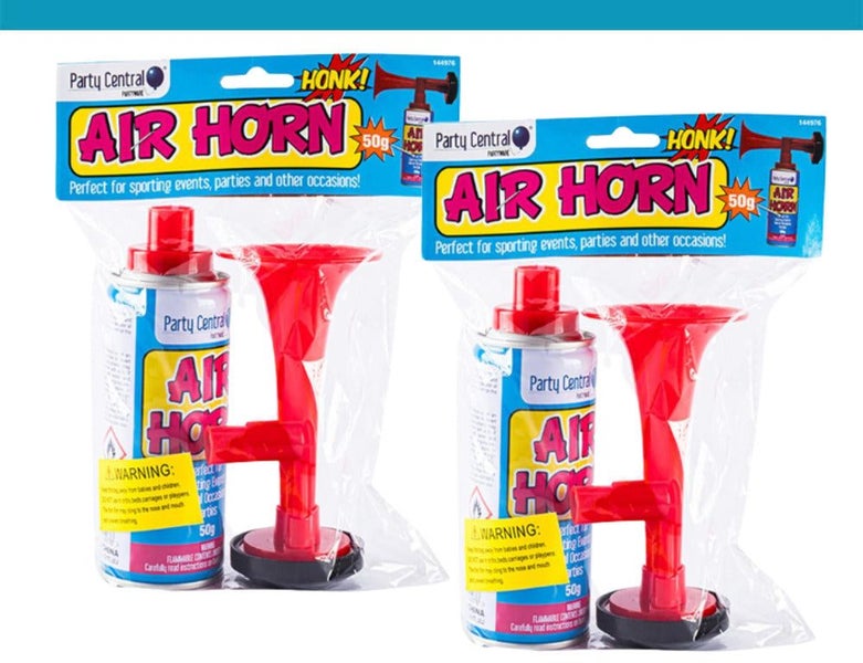 2x Set 50g 70-80 db Air Horn Sporting Events Special Occasions Parties Fun Loud Carousel 1