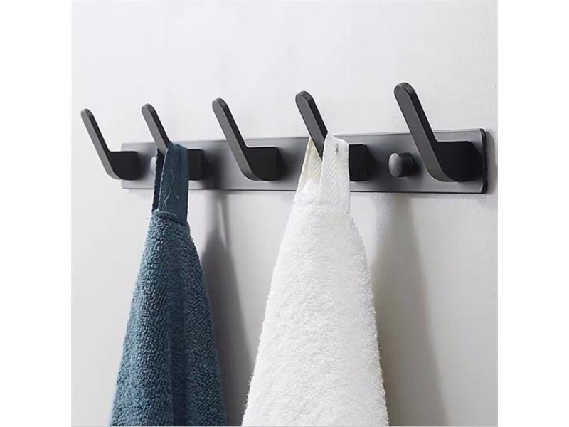 Wall Hook Towel Hooks Clothes Hanger Coat Rack Key Holder Bathroom Accessories Carousel 1