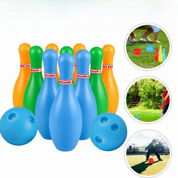 Kids Bowling Set Lawn Games Set Educational Toddler Bowling Pin and Ball Set Kit Carousel 1