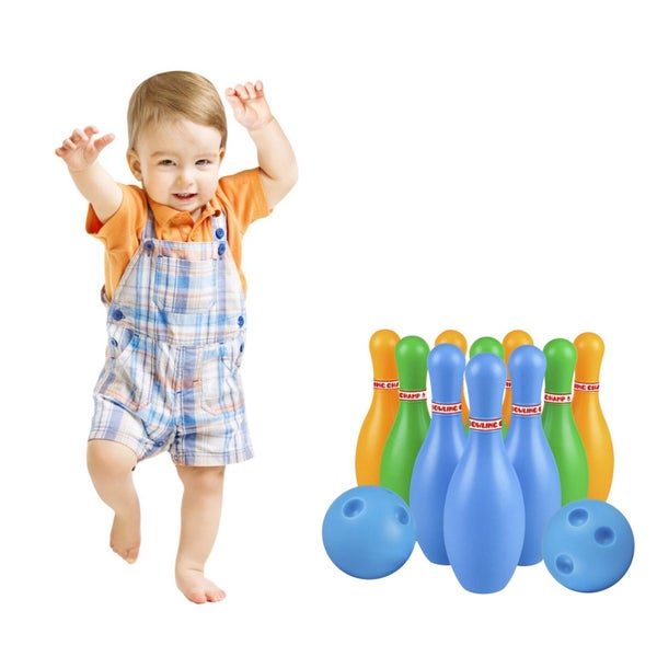 Kids Bowling Set Lawn Games Set Educational Toddler Bowling Pin and Ball Set Kit Carousel 2