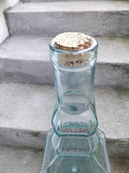 Large Glass Collectible bottle - Made In Italy Carousel 6