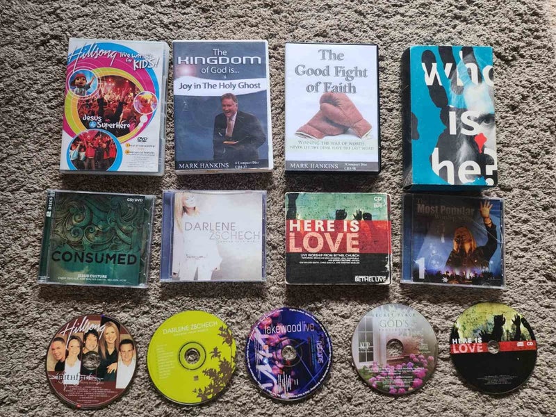 Worship music - dvds, cds, and VHS - bulk Christian music etc Carousel 1