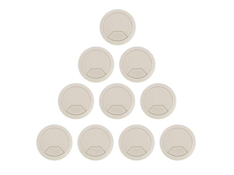 10pcs Electrical Cord Management Grommet Cable Hole Plug Carousel 1