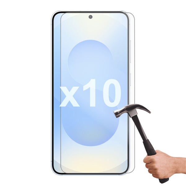 10 Pack Tempered Glass Screen Protector Phone Guard for Samsung Galaxy S25 Bulk Carousel 1