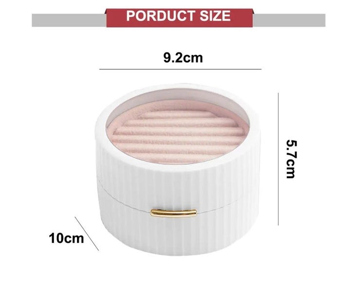 Holder Square Jewellery Box Ring Box Box Storage Organizer Earring Display Carousel 2