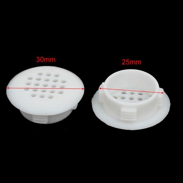 Unique BargainsShoes Cabinet Plastic Round Mesh Hole Air Vent Louvre Cover Carousel 2