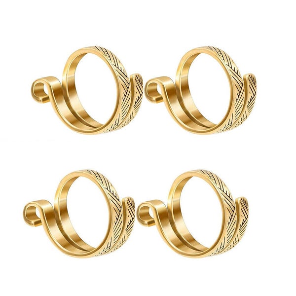 4X Crochet Finger Rings Adjustable Crochet Tension Ring Open Yarn Guide Finger A Carousel 14