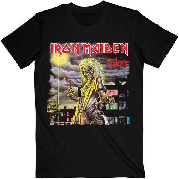 Iron Maiden T Shirt Killers Cover Band Logo new Official Mens Black Carousel 1